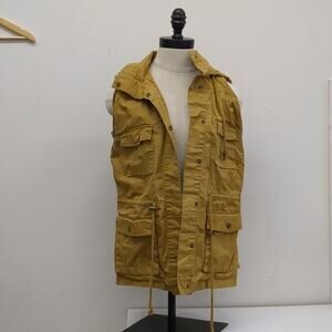 Love Tree mustard‎ colored utility vest size Large